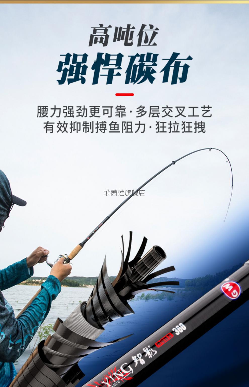 新款伸缩路亚滑漂竿路亚滑漂竿伸缩路亚2736米直柄ml调矶钓碳素翘嘴