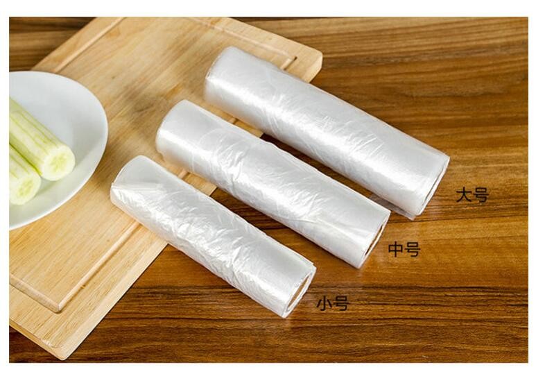 100只装一次性保鲜袋食品保鲜膜袋冰箱微波炉密封袋冷藏超市水果食品