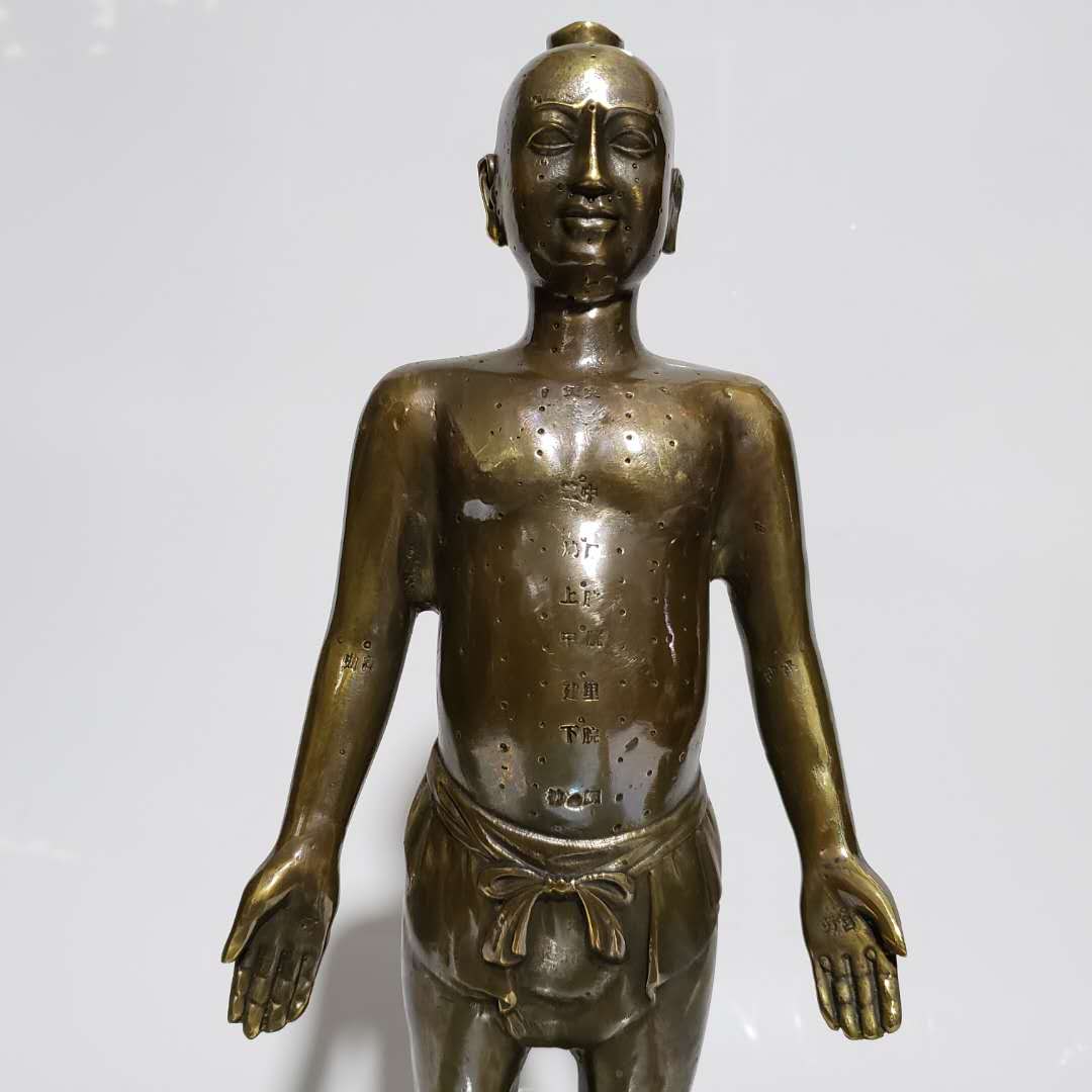 适用于纯铜穴位人针灸人体男女模型铜人艾灸经络图中医药王医馆展示摆