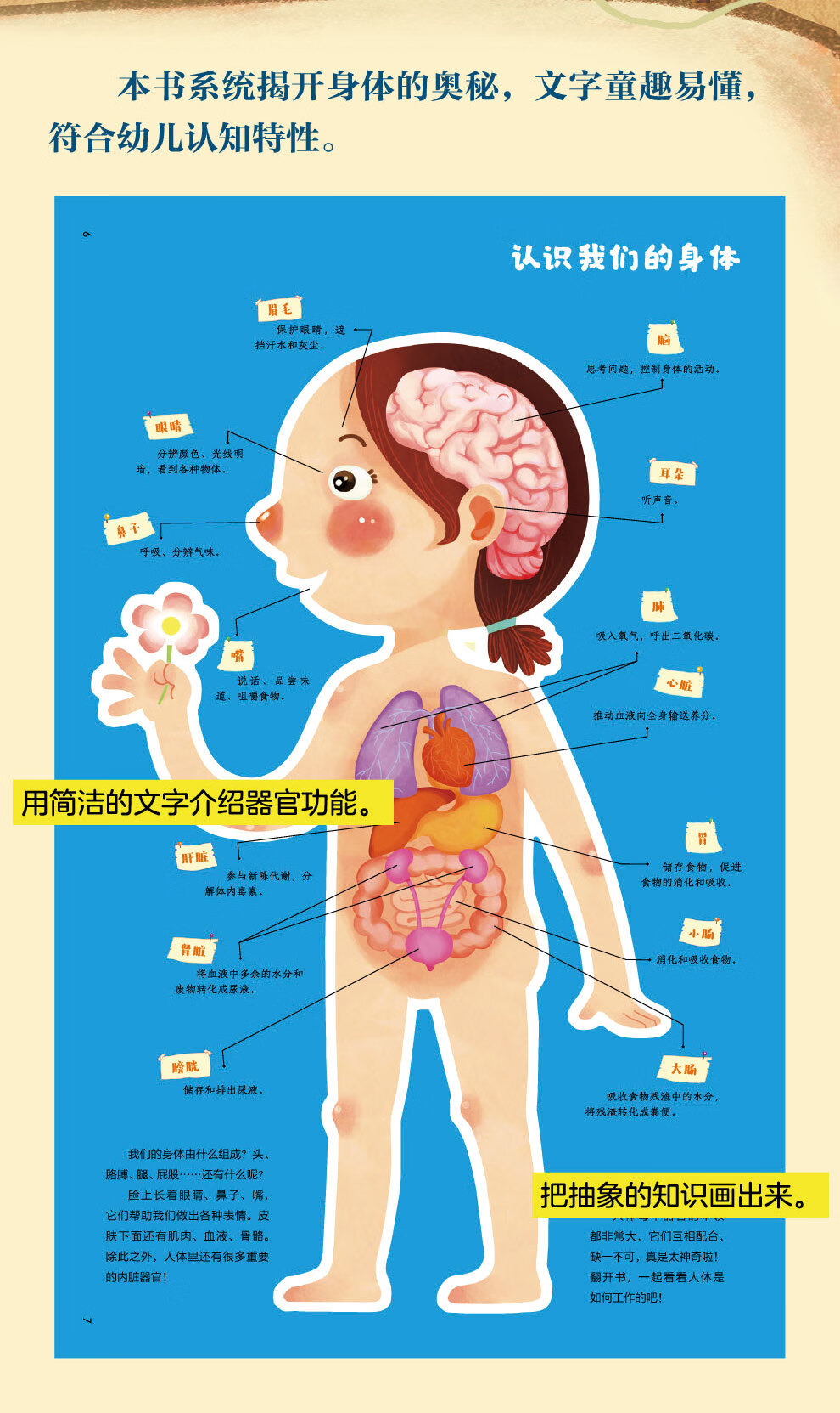 精装正版身体认识我自己揭秘我们的身体科普百科绘本