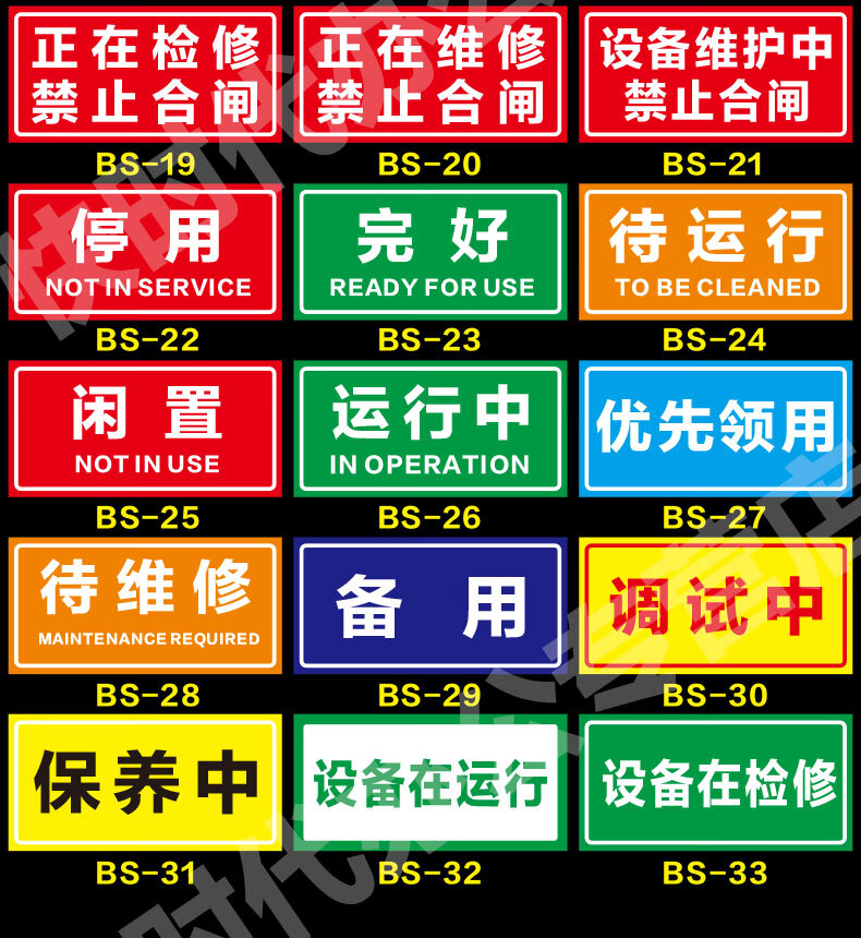 禁止合閘有人工作警示牌電力搶修供電監察標識牌設備保養磁性吸鐵提示