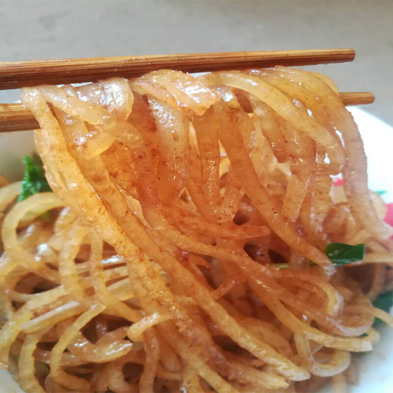 皮丝干货阜阳特产湿皮丝凉拌猪皮丝麻辣油炸皮丝火锅配菜 其它 炸好的