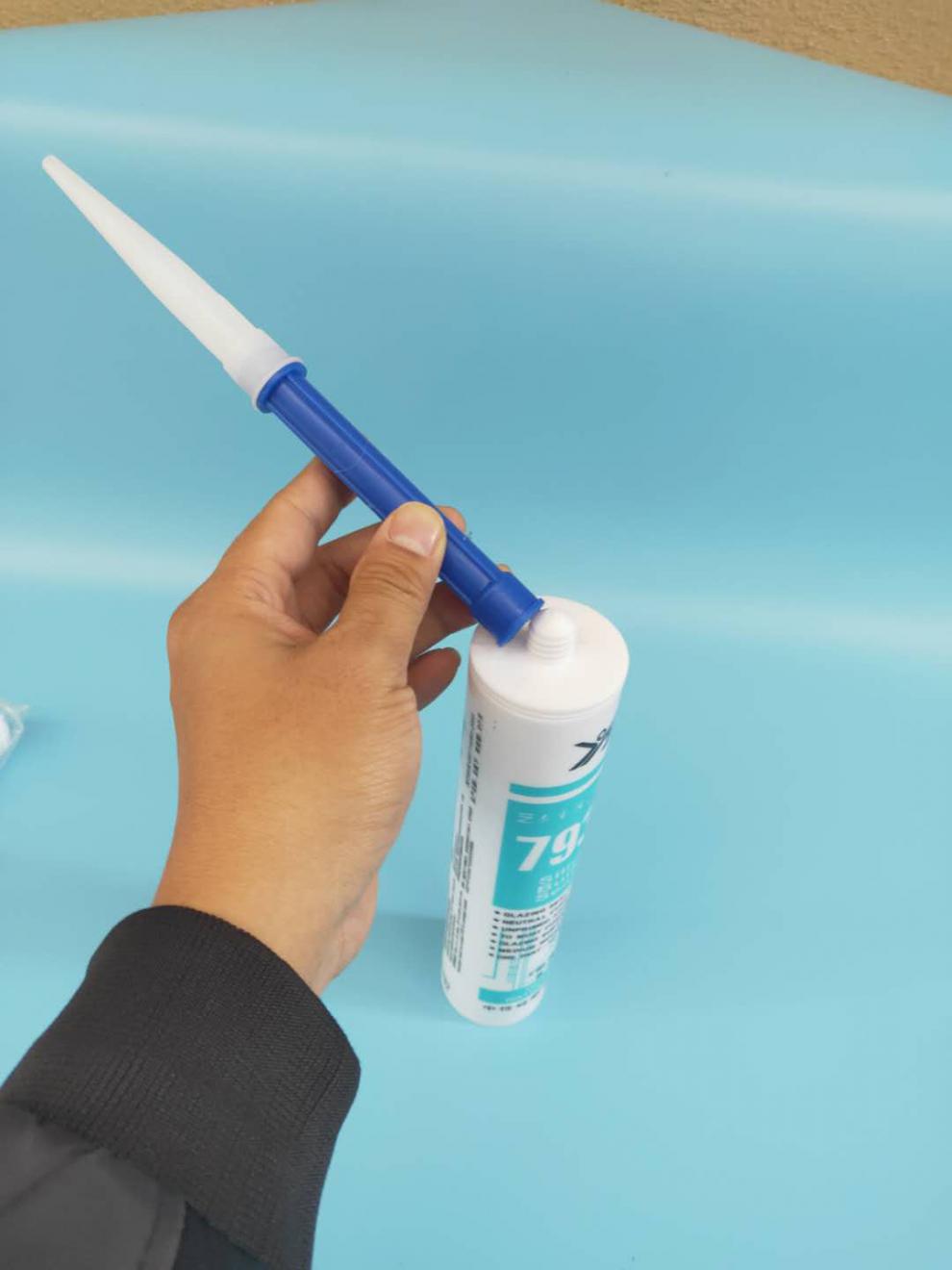 加长玻璃胶胶嘴结构胶加长胶嘴玻璃胶枪头桶装胶嘴无限延长加长管1个