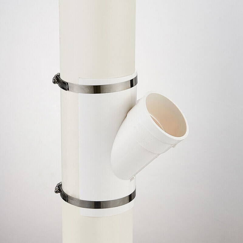 pvc管异径三通排水管管件配件接头 0变75 050 7550 600 75*75开口三通