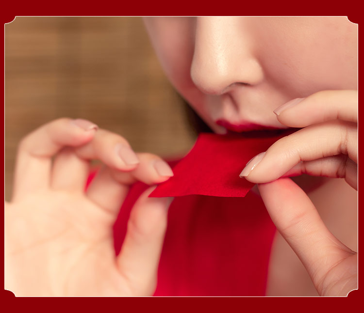 旧迷楼古代口红纸唇纸蔷薇口红膏古方口脂唇膏姨妈色古法胭脂滋润保湿