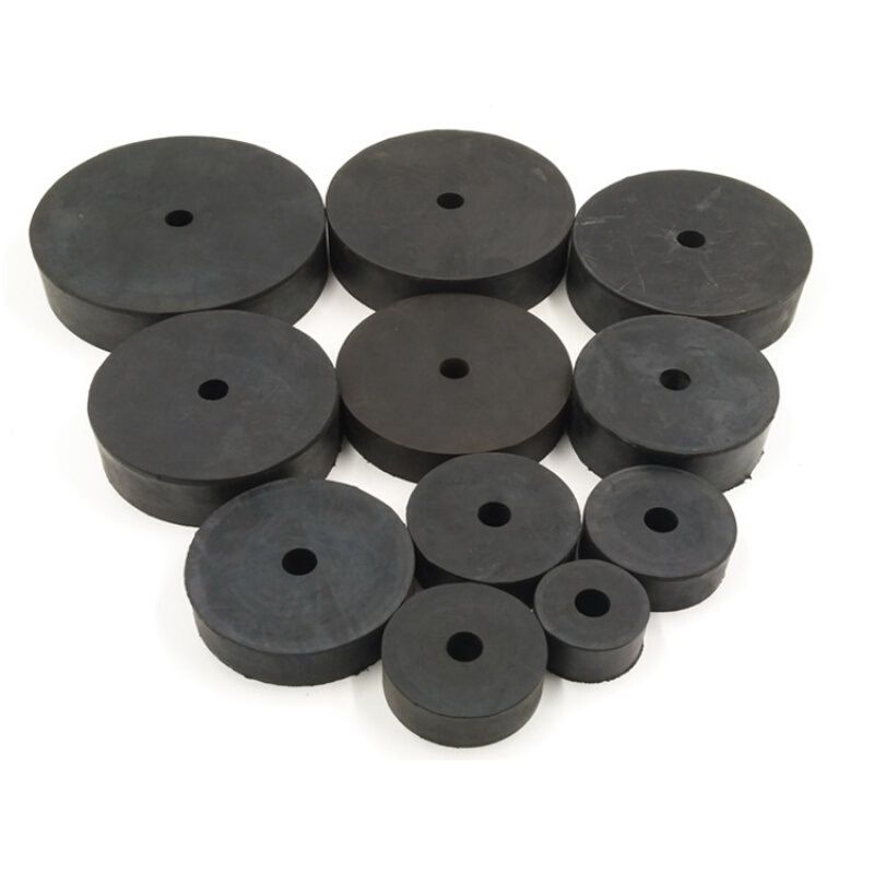 空调橡胶垫圈风机盘管橡胶减震垫防震防滑丝杆小圆胶垫圆形脚垫片外径