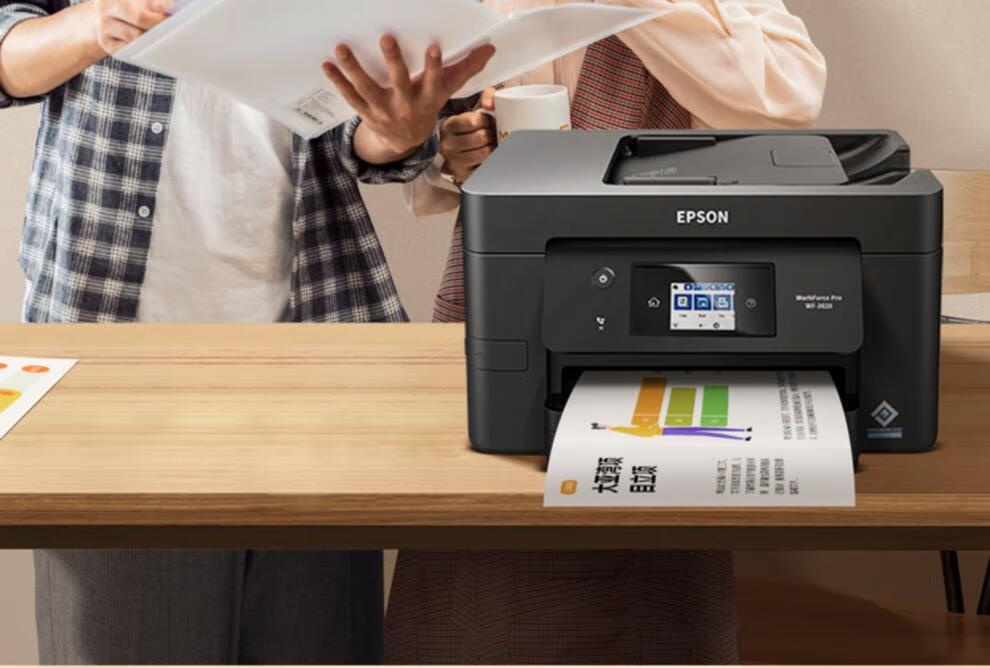 爱普生(epson)爱普生wf3820彩色打印机一体机复印扫描墨仓式连供家用