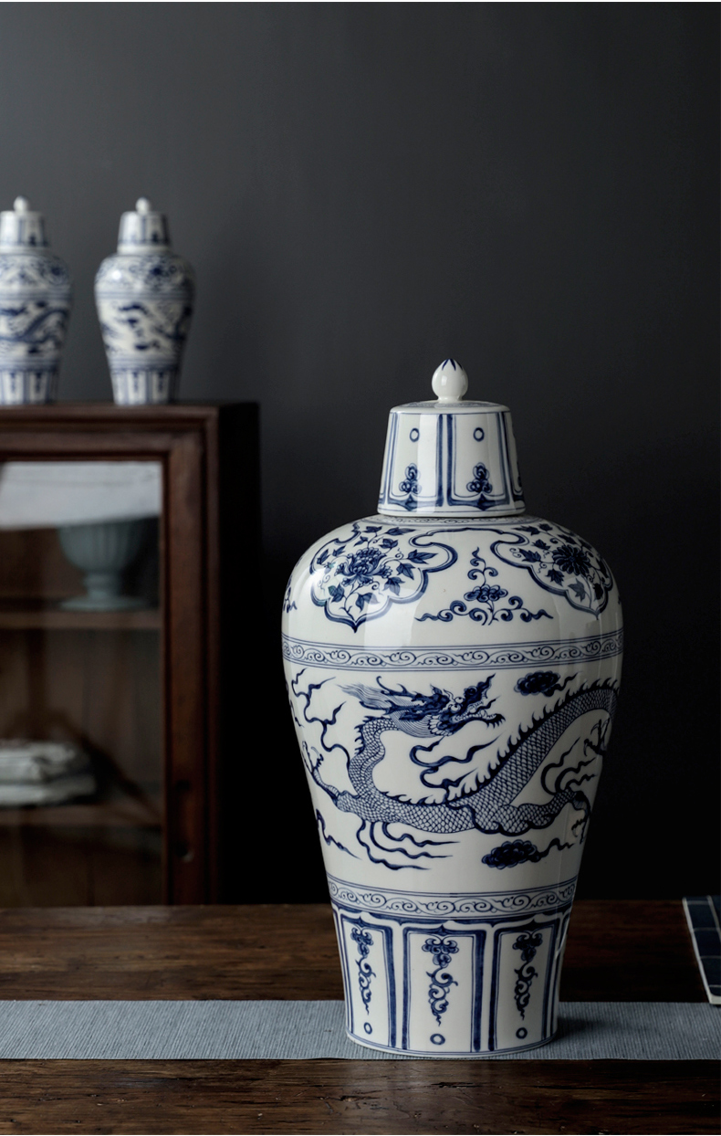 酒瓶空瓶陶瓷景德镇元青花陶瓷茅台酒瓶家用1斤5斤10装密封酒坛子仿古