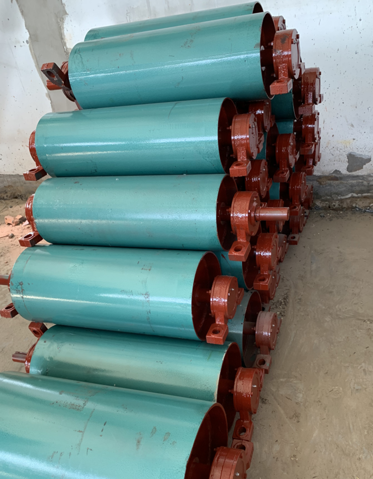 『好物推荐』输送带主动包胶滚筒输送机配件滚轮传送皮带改向传动电动