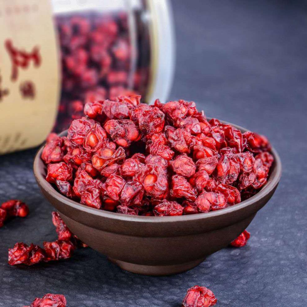 长白山 北五味子 中草药泡水酒颗粒野生新鲜果茶250g-500g 袋装500克