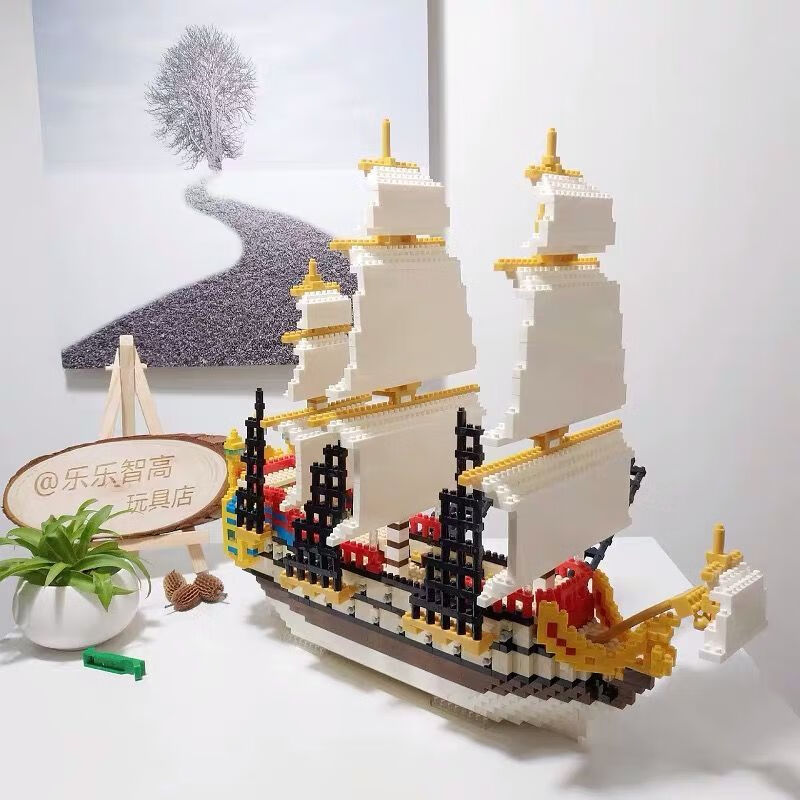 乐高lego10294泰坦尼克号游轮船拼装积木微颗粒玩具模型摆件儿童