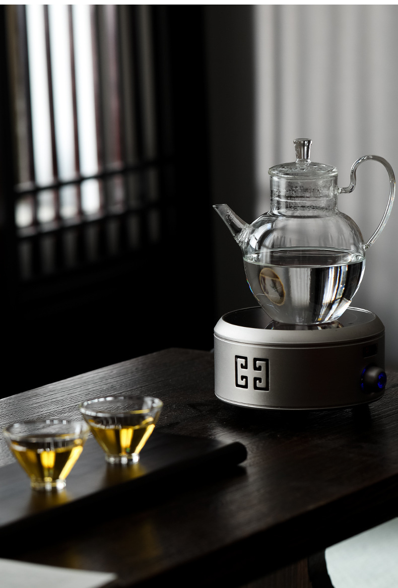 海来来耐热玻璃煮茶壶仿宋手执壶加厚耐高温烧水泡茶壶家用冲茶器花