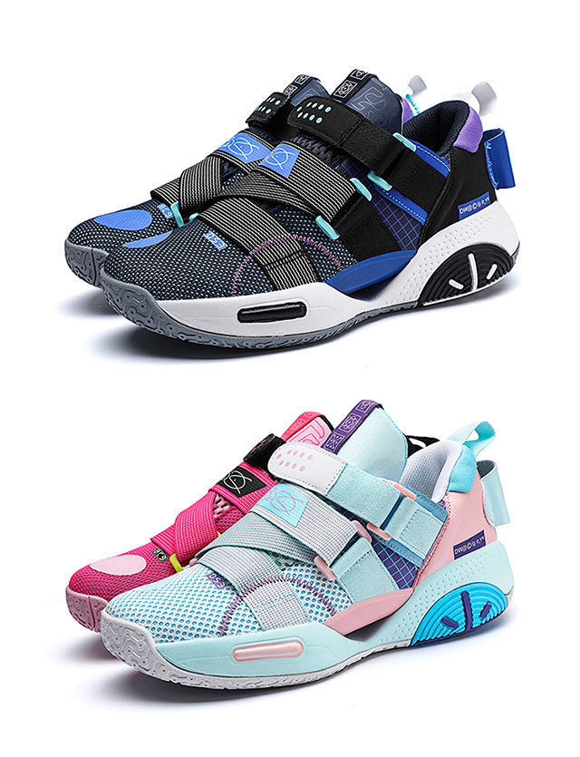 篮球鞋全城9代v2水蓝色42透气运动鞋气垫减震实战男低帮abc小孩