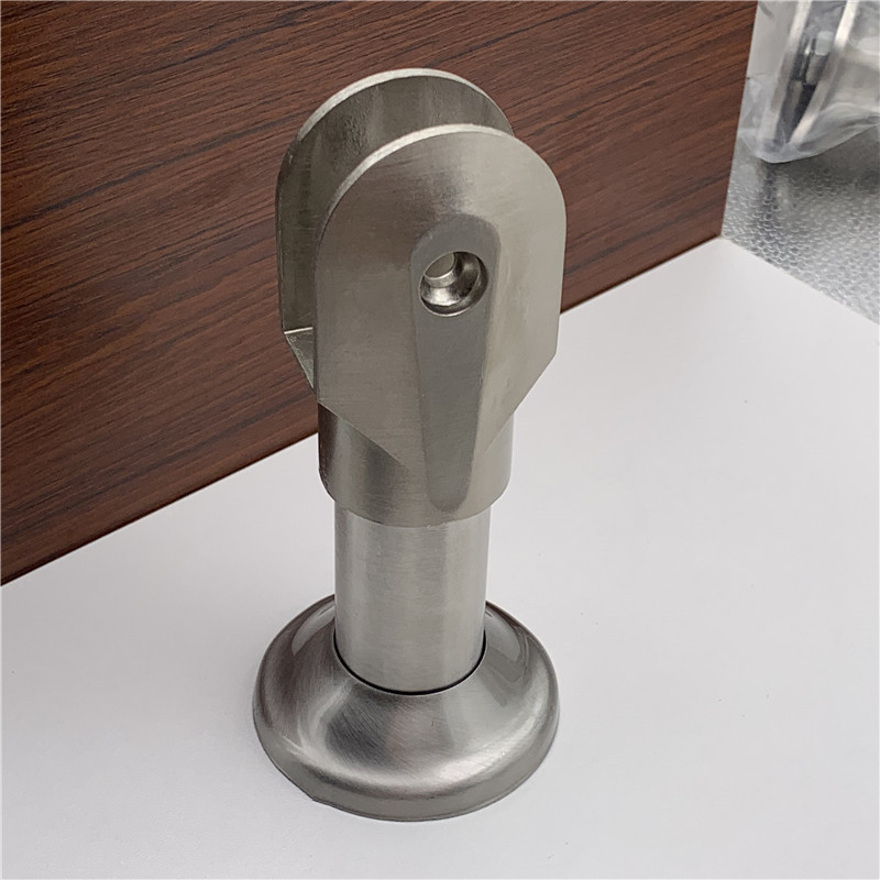 公共卫生间隔断配件厕所隔板304不锈钢支撑脚底座洗手间支架支腿薄款