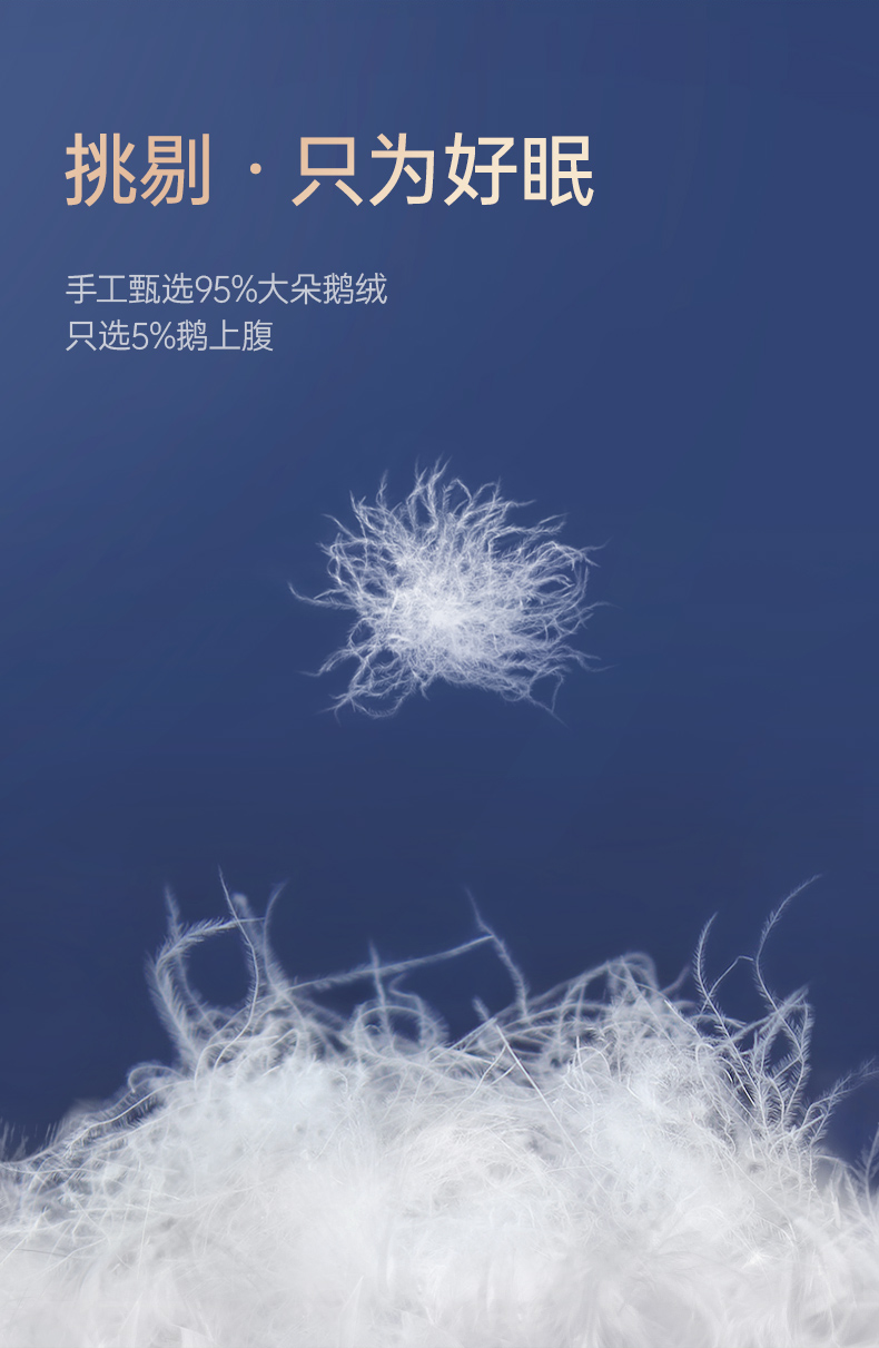 鹅绒枕头颈椎枕世茂希尔顿五星级酒店专用枕护颈枕头鹅绒枕枕芯100支