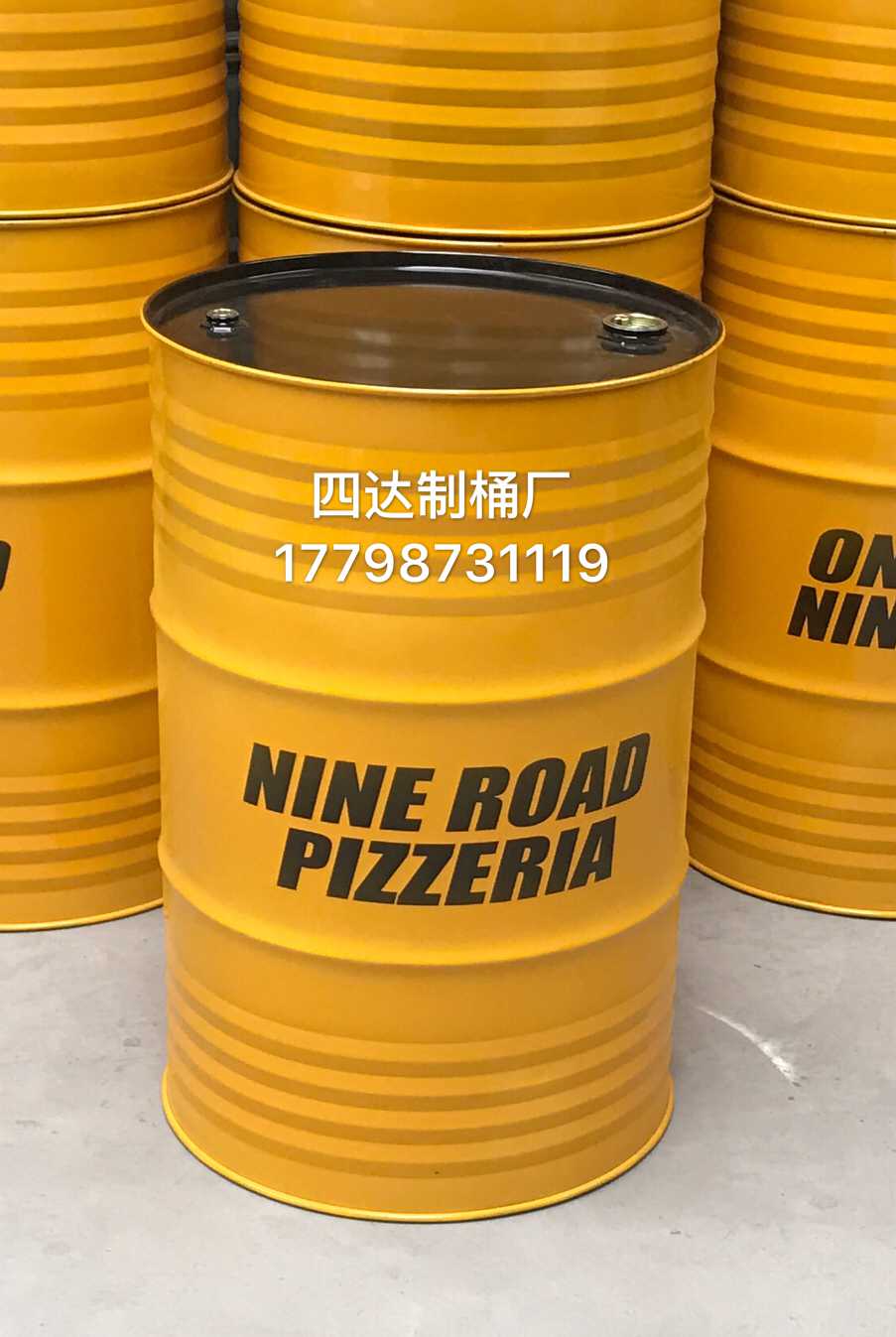 宅趣zaiqu适用于汽油桶全新黄色网红咖啡厅大铁桶厂家直销户外活动