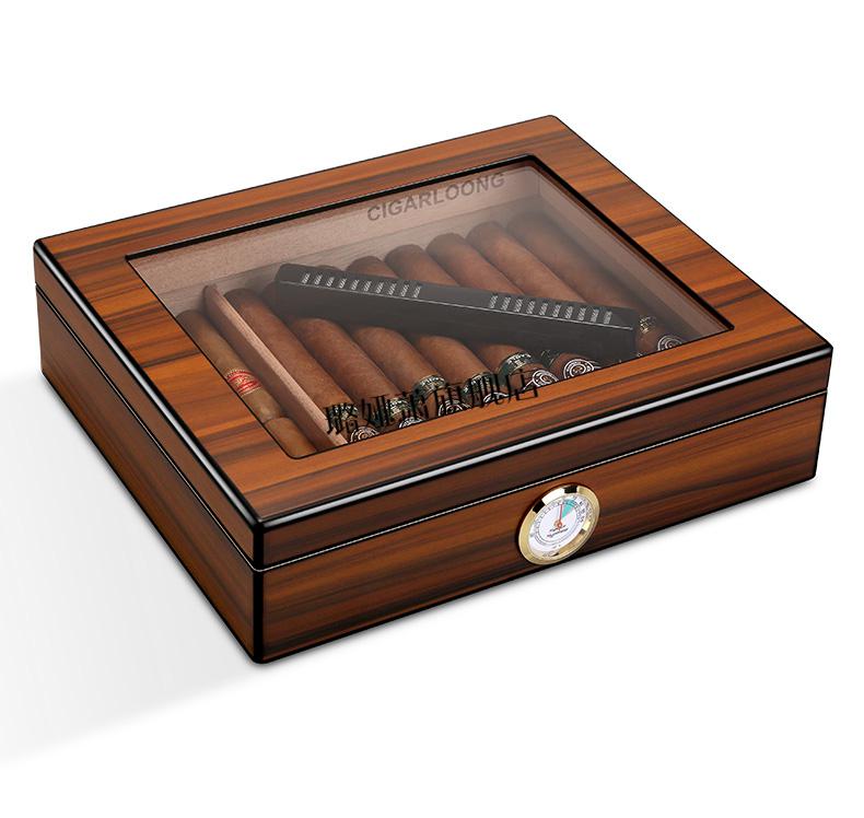 2022新款茄龙古巴雪茄盒 茄龙雪茄保湿盒雪松木雪茄盒便携式大容量