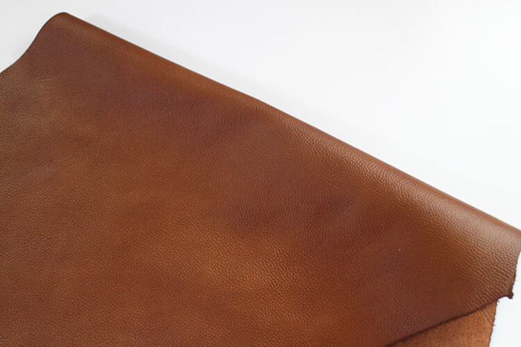 头层牛皮布料牛皮皮料头层牛皮黄棕咖啡小荔枝纹沙发软包皮革面料整张