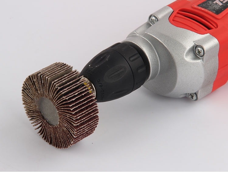 电钻电磨用打磨头木雕根雕石雕打磨木头金属石头砂纸百叶轮带柄头圆柱