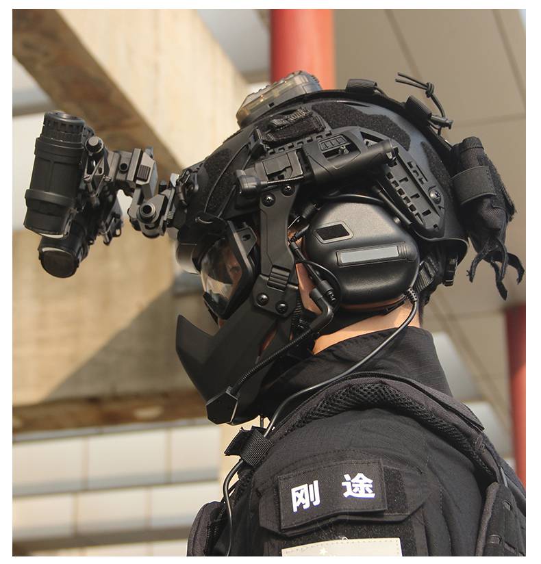 战术头盔夜视仪sf二代战术头盔fast四目夜视仪耳机护目镜套装军迷cs