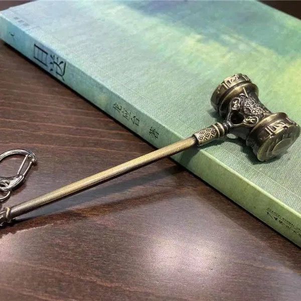 神孩子斗罗大陆唐三闪光昊天锤动漫周边实心昊天锤儿童金属玩具12cm