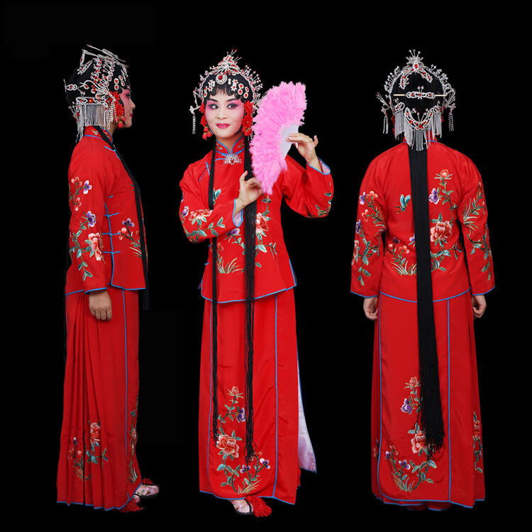 京剧服装京剧戏服男士戏剧用品戏曲服装花旦丫鬟小旦衣小衣包袄裙裤