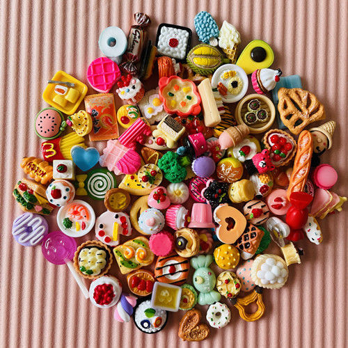 食玩盲盒微缩迷你食玩盲袋仿真过家家迷你超市食物瓶子模型摆件 10个