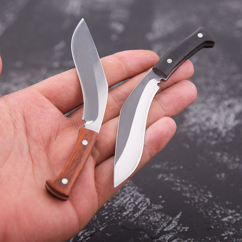 快递杀猪刀迷你快递小刀钥匙扣随身携带便携式礼物迷你微型小弯刀高