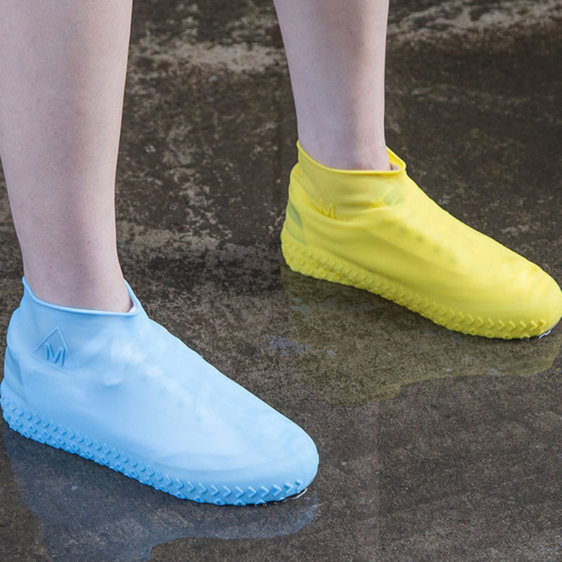 防水鞋套防雨硅胶鞋套防水雨天加厚防滑耐磨底雨鞋套男女户外橡胶乳胶