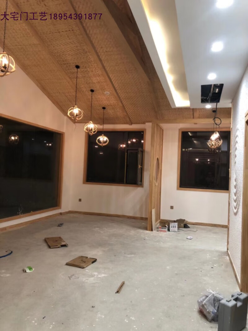 装修吊顶竹席装修竹席吊顶复古贴墙竹编背景民宿饭店墙面装饰材料酒店