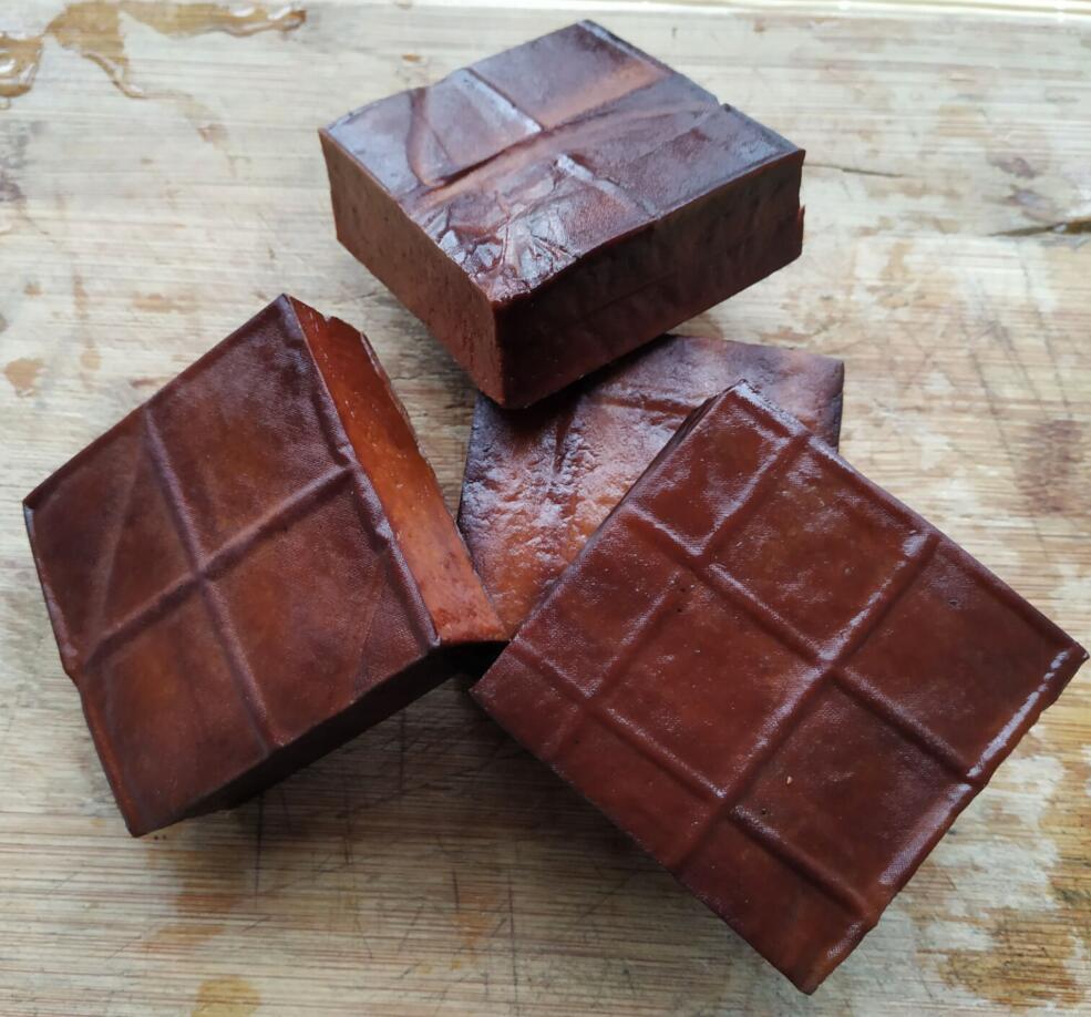 石梯柴火烟熏豆腐干农家腊豆干五香豆干四川达州特产下酒小吃零食 石