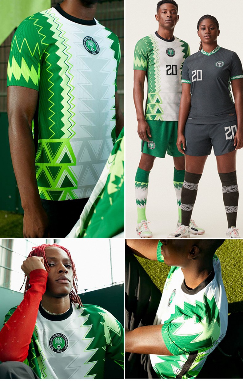 尼日利亚球衣2022新赛季球迷版比赛队服定制短袖足球运动套装男2021尼