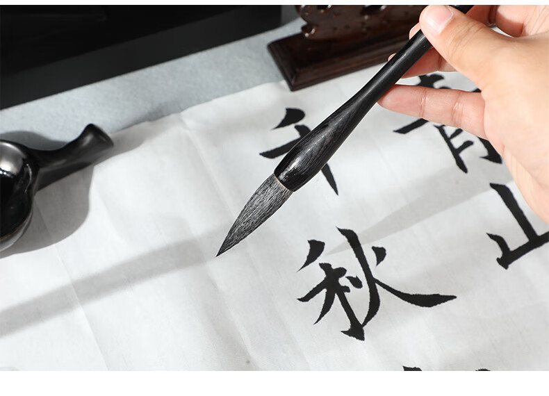 仓梵京选品质素月毛笔文寅兼毫狼毫毛笔套装书法练字小楷毛笔级书法