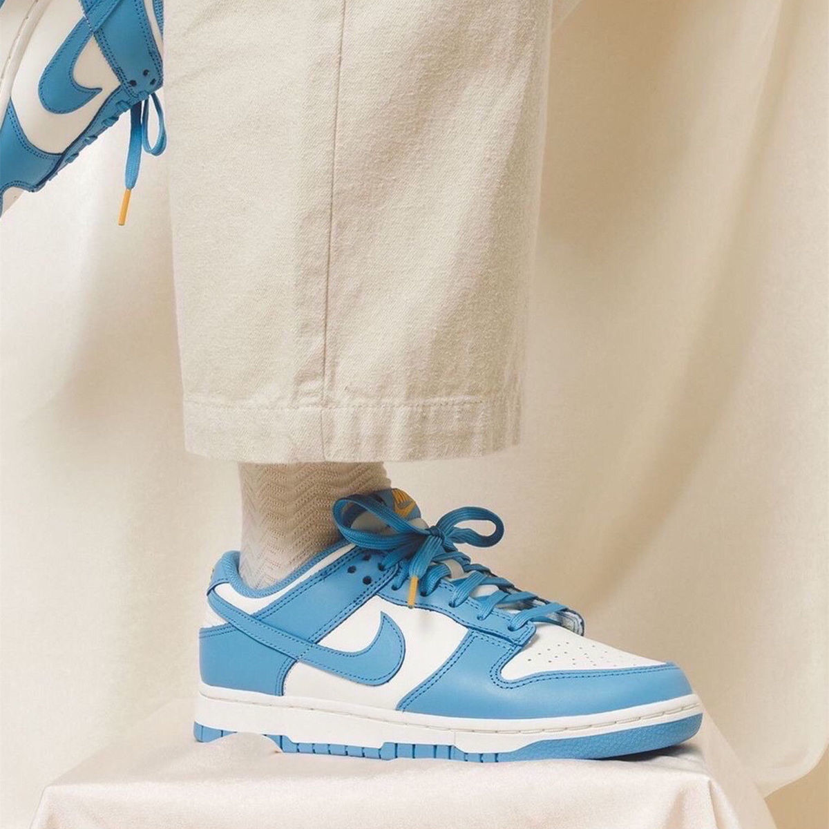 dunksb北卡蓝腰果花情人节潮流百搭男女运动鞋低帮情侣休闲板鞋樱花粉