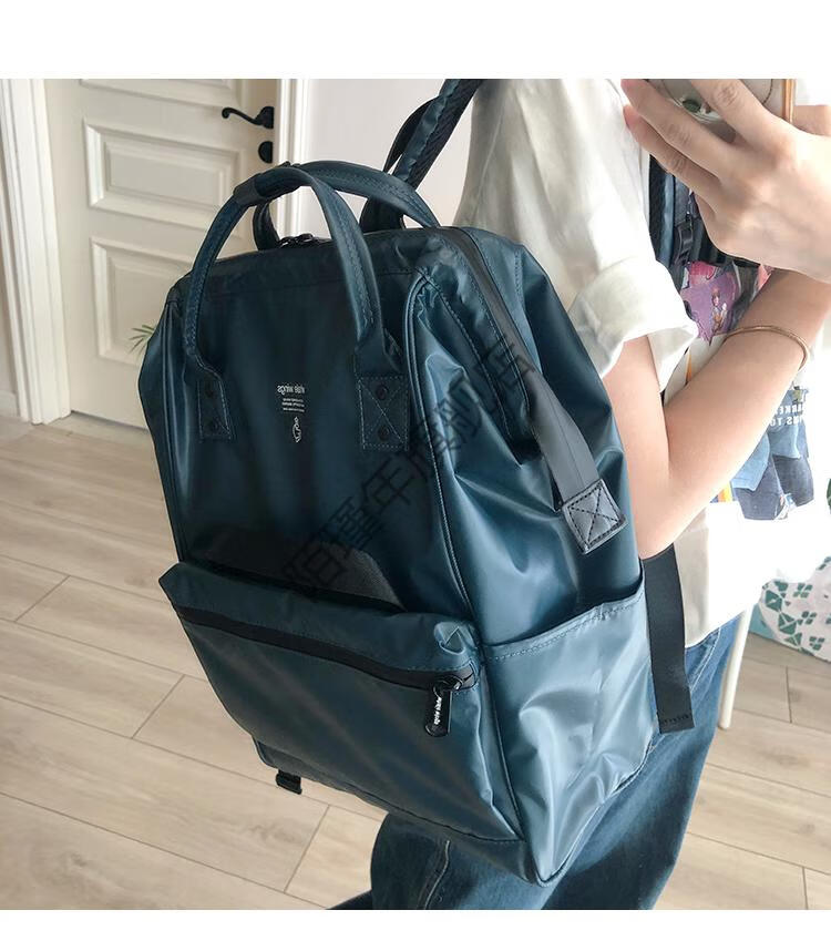 日本乐天双肩包日本乐天双肩包黑色防水chic通勤商务电脑背包港风潮牌