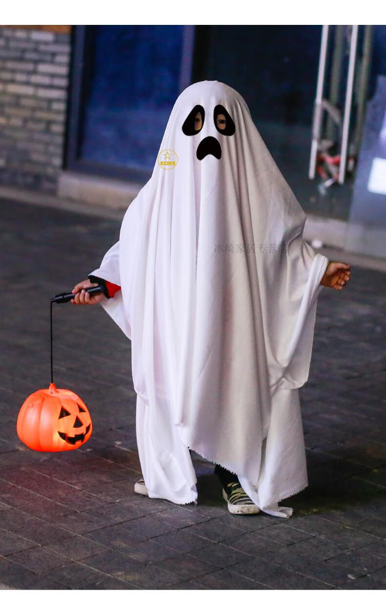 万圣节儿童服装男童女幽灵服饰cos衣服鬼装扮哈佬喂亲子成人服饰 小