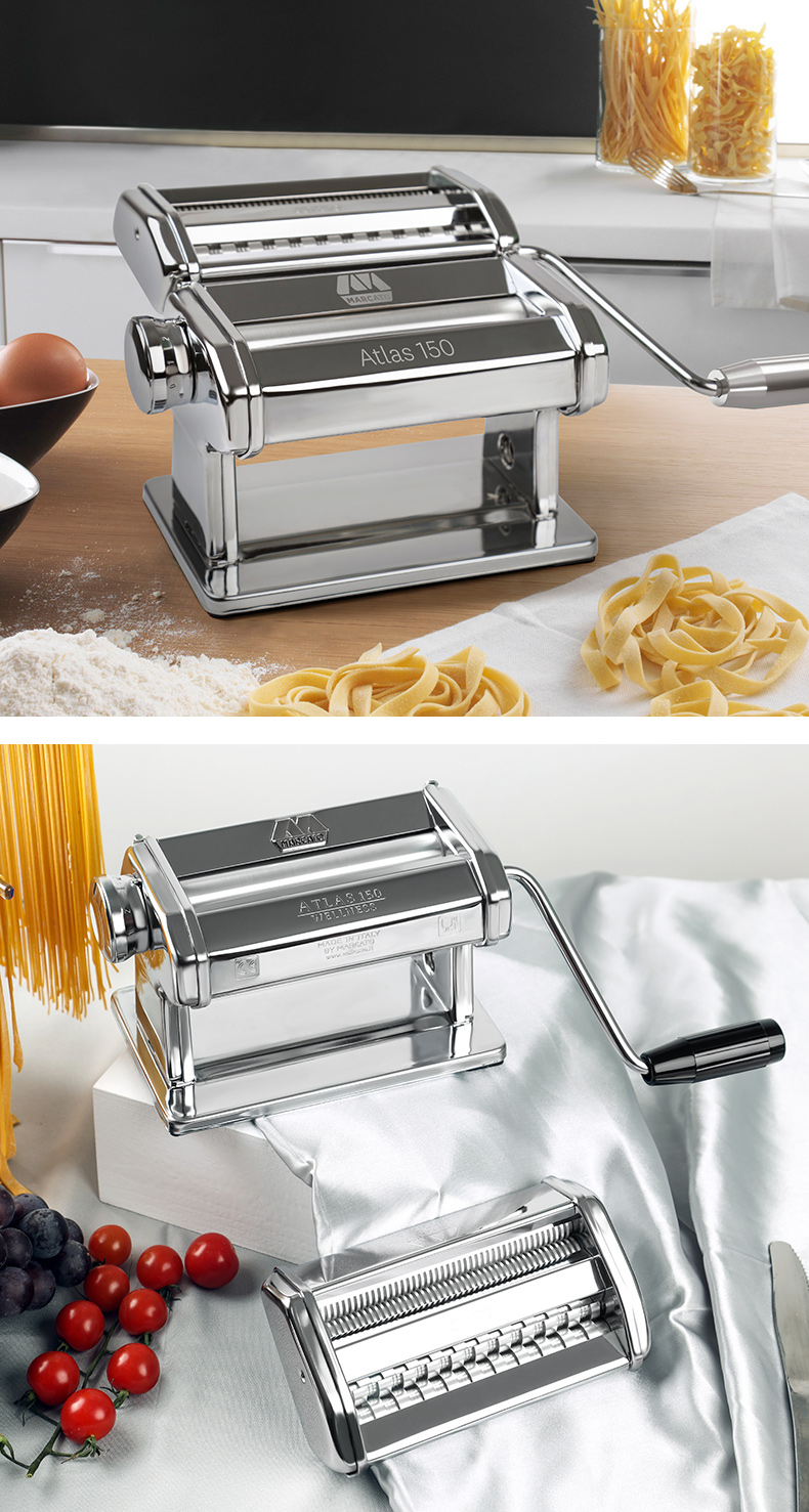 马卡多压面机marcato意大利老式面条机家用小型手动款手摇饺子皮饸饹