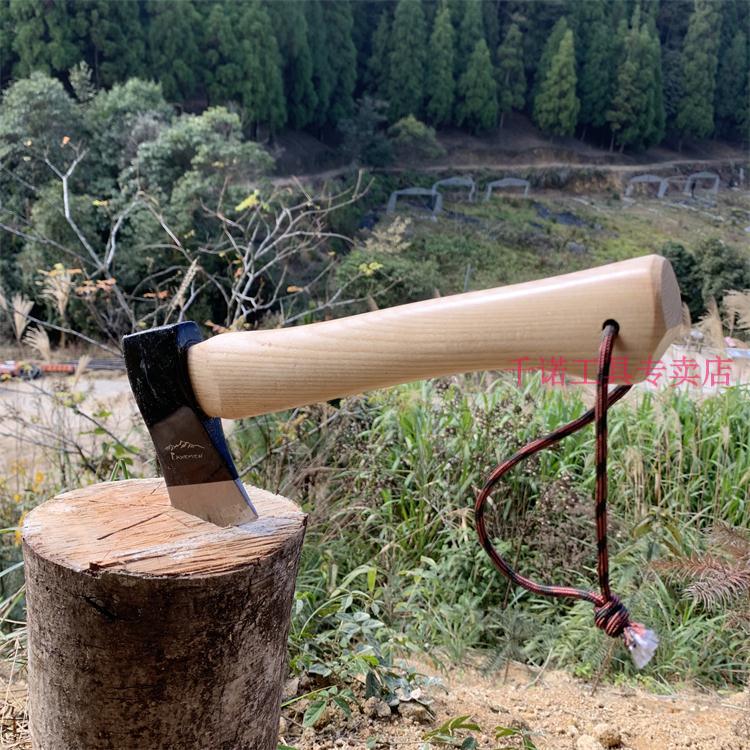 斧头劈柴 户外斧头短柄便携野营斧头劈柴斧子精钢树劈柴剁骨户外露营