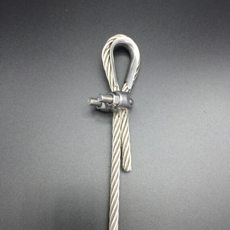 304不锈钢钢丝绳夹头u型夹绳扣钢丝绳卡头卡扣不锈钢绳卡m14