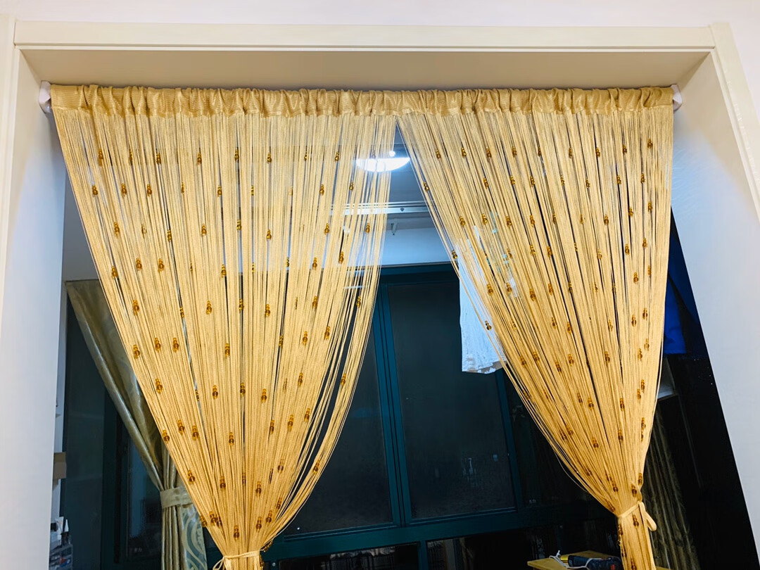 可狄葫芦门帘客厅隔断帘线帘珠帘水晶流苏帘装饰隔断挂帘子卧室屏风帘