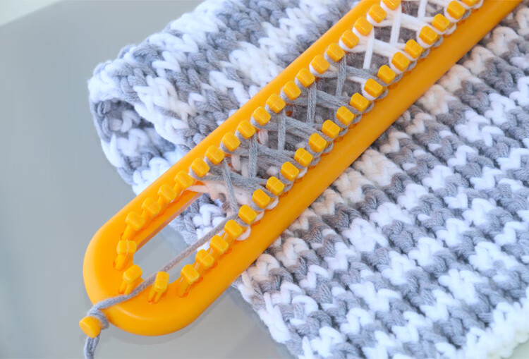 织毛巾围脖毛衣围巾编织神器手摇工具套装织围巾神器密齿型手工编织器