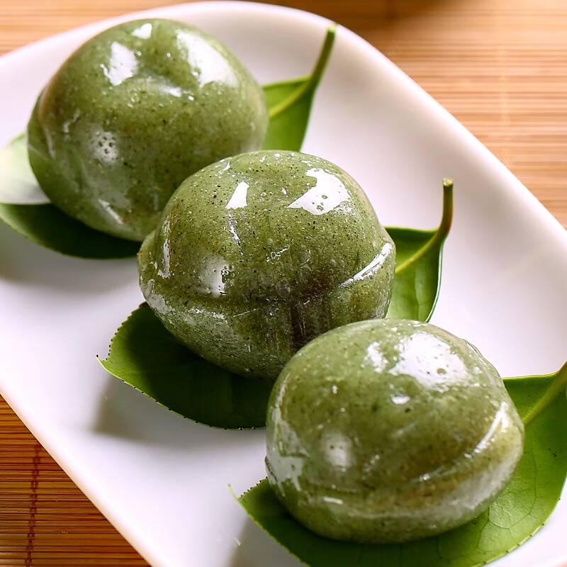 塘栖法根艾草黄豆粉清明团子特产手工青团糯米团子清明果儿【图片