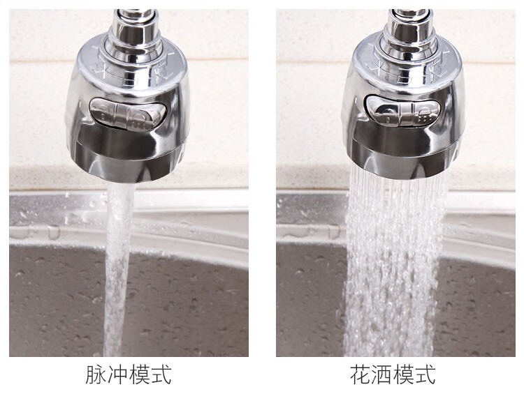 龍頭防濺頭廚房花灑噴頭起泡延伸節水器噴霧過濾嘴水龍頭過濾器 長款