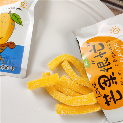 好帮佳芒果很忙软条果汁软糖芒果味酸甜喜糖果办公室休闲零食小吃40包