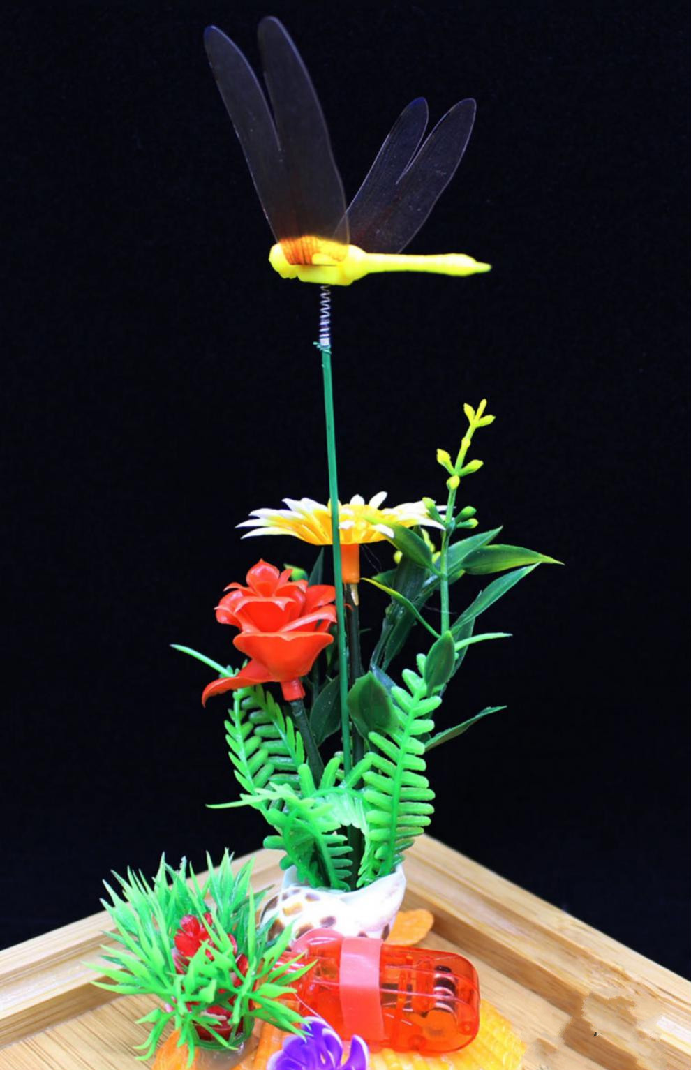 酒店刺身拼盘冷菜品装饰点缀创意酒席喜宴摆盘饰花草 小石头底蝴蝶带