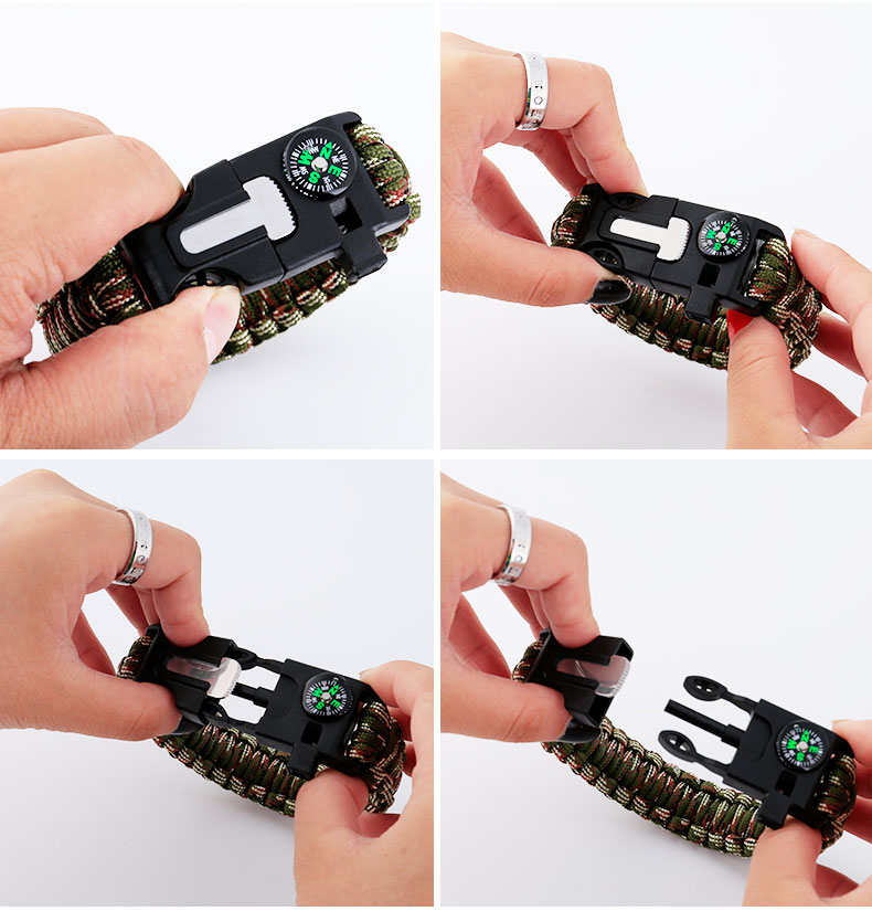 隐形防身暗器过安检 特工野外求生多功能男女随身防卫小刀 迷彩 多