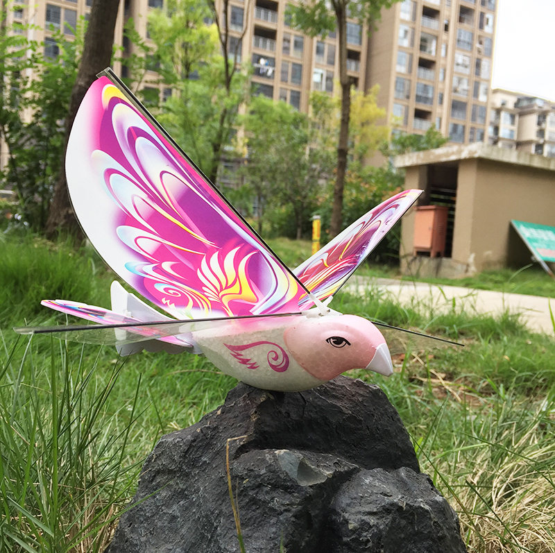 鸟仿真飞行器飞机充电儿童玩具会飞的鸽子女孩遥控机械飞鸟仿生蓝色鸟