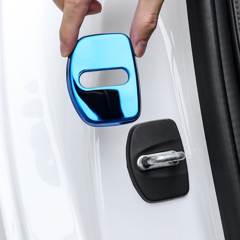 适用凯迪拉克atsl xts ct6 xt4 xt5门锁盖门锁扣保护盖装饰贴片改装