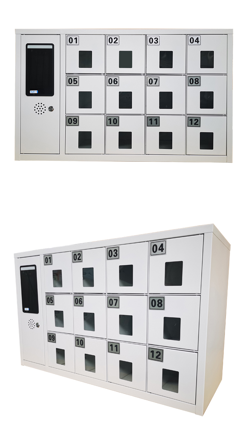 钢弹智能手机充电柜存放柜人脸识别手机柜电子密码储物柜智能柜学校