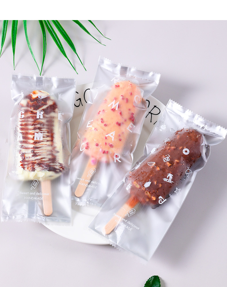 加厚雪糕袋雪糕木棒塑料机封袋自制家用透明冰棒冰棍棒冰包装袋子透明